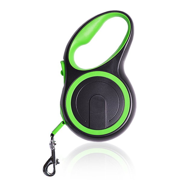 Long Strong Pet Leash For Large Dogs Durable Nylon Retractable Big Dog Walking Leash Leads Automatic Extending Dog Leash Rope: green / 3M-15kg
