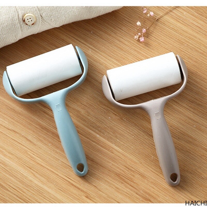 Sticky Roller Sticky Dust Paper Tearable Adhesive Brush Clothes Lint Brush Hair Remover Kit with Handle