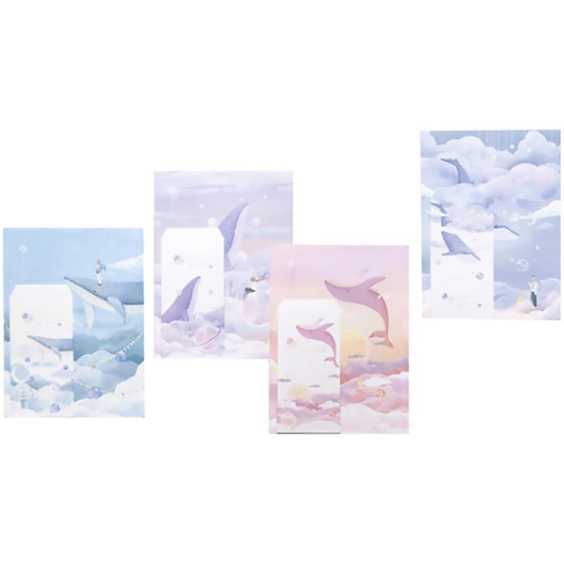 Envelopes 4 Sets Letter Paper Set Letter Paper Delicate Chancery Letters Writing Paper Letter Envelope Office Supplies