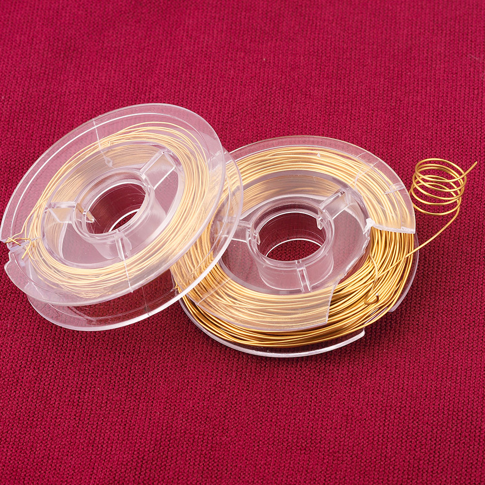 10m/rollo de alambre de cuerda de acero inoxidable, cuerda chapada en Pvd dorada, hilo de pesca para pulsera DIY, collares, pendientes, fabricación de joyas