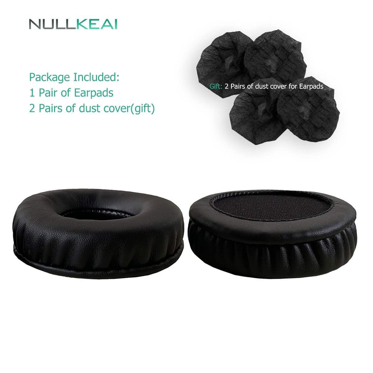 Nullkeai Vervangende Onderdelen Oorkussen Voor Bluedio T5 T-5 Hoofdtelefoon Earmuff Cover Kussen Cups Mouw Kussen: Leather-Black