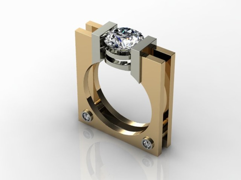Yobest klassisk forlovelsesring aaa hvid cubic zircon kvindelige kvinder bryllupsbånd cz ringe smykker