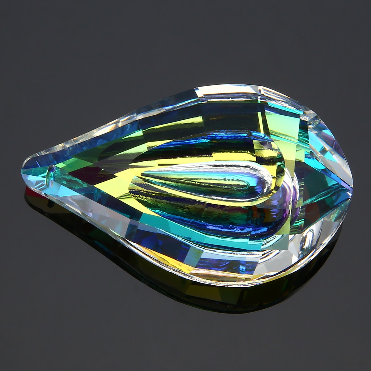 1pc 76mm Colorful Chandelier Glass Crystals Drops K9 Crystal Lamp Prisms Parts Drops Pendants