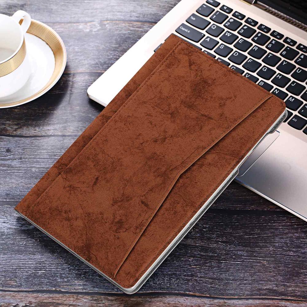 Voor Samsung Galaxy Tab S6 Lite Case 10.4 "Stand Cover Funda Voor Galaxy Tab S6 Lite Sm P610 P615 case: QCCX-Coffee