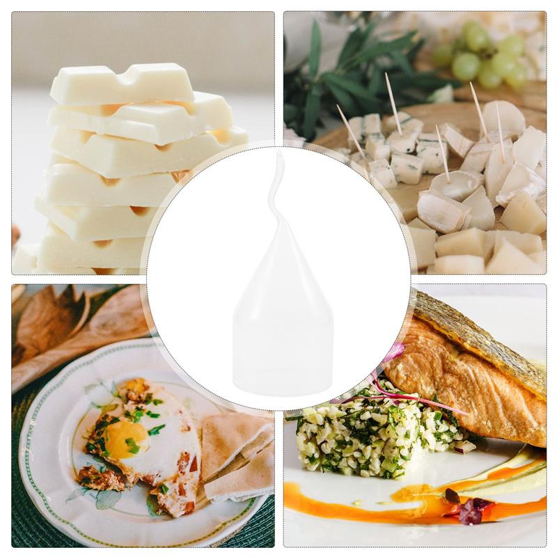 1Pc Clear Glass Cover Smoky Glass Cover Delicacy Glass Hood Cooking Tools Hotel Catering Supplies Kitchen Accessories