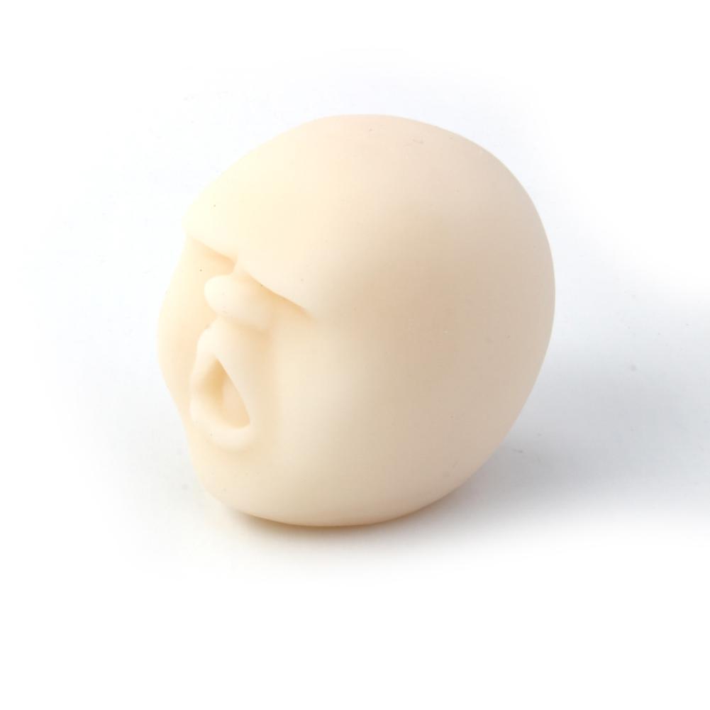 Neuheit Harz Lustige Knebel Praktische Witze entlüften Menschliches Gesicht Anti betonen Ball Halloween Duftenden quetschen Spielzeug Aussenseiter Reliever quetschen: D