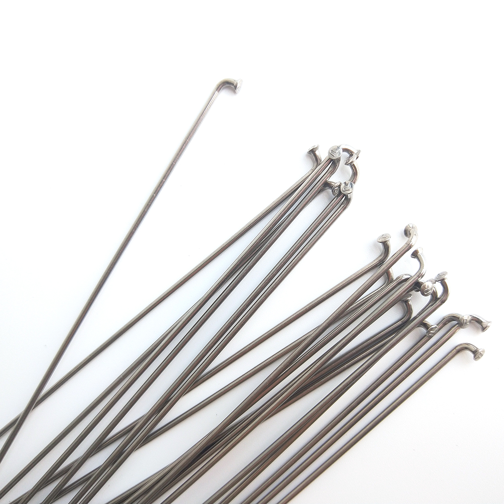 Free Nipples Pillar PSR 14 Silver Round Bicycle Spokes 14G J-bend Straight pull Radios Stainless Steel High Strength Bike Spokes