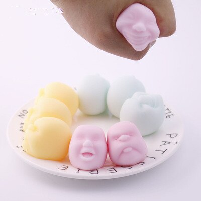 Willekeurige Squishy Gezicht Menselijk Grappige Bal Druk Wreak Verminderen Anti-Stress Speelgoed: big random color