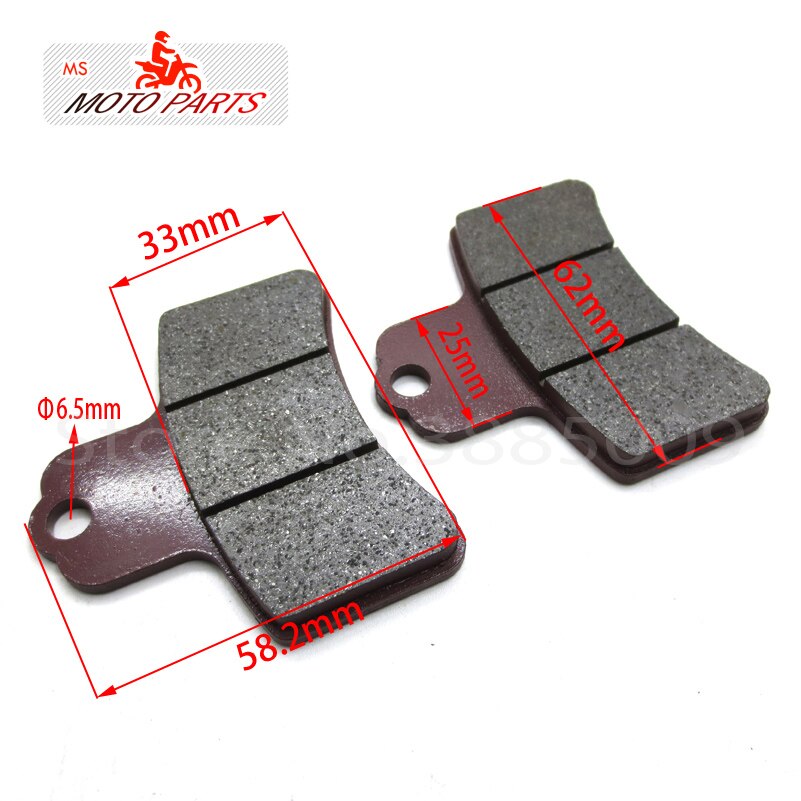 Motorcycle BRAKE PADS 49cc - 250cc ATV Quad Go Kart most chinese Dirt Pit Bike scooter Hydraulic brake PADS: black