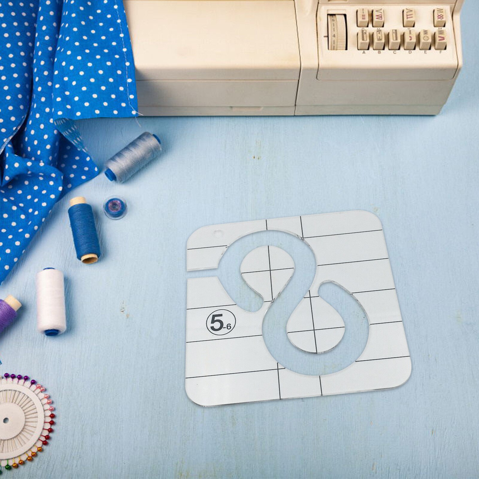 25# Free Motion Quilting Template Series With Quilting Frame For Domestic Sewing Machine Ruler Household Sewing Accessory