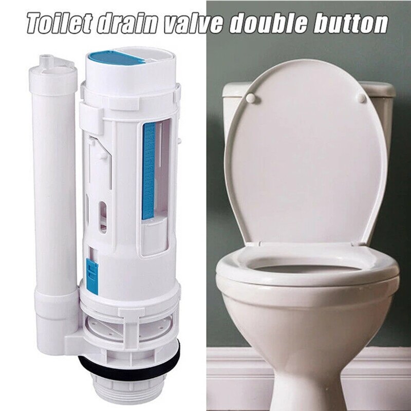 Toilet Tank Splinched Drainage Drukspoelers Closestool Twee Knop Outlet Stortbak Vervanging Fittings Badkamer Armatuur