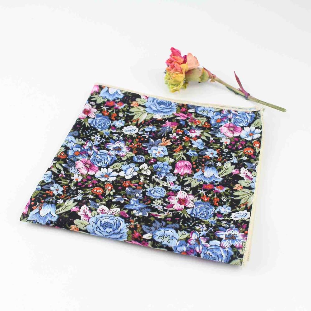 27cm schick Blumen- Gedruckt rege Weiche Taschentuch 100% Baumwolle Frauen &Ampere; Männer Taschentuch Hochzeit Tasche Platz Erwachsenen Zubehör: 8