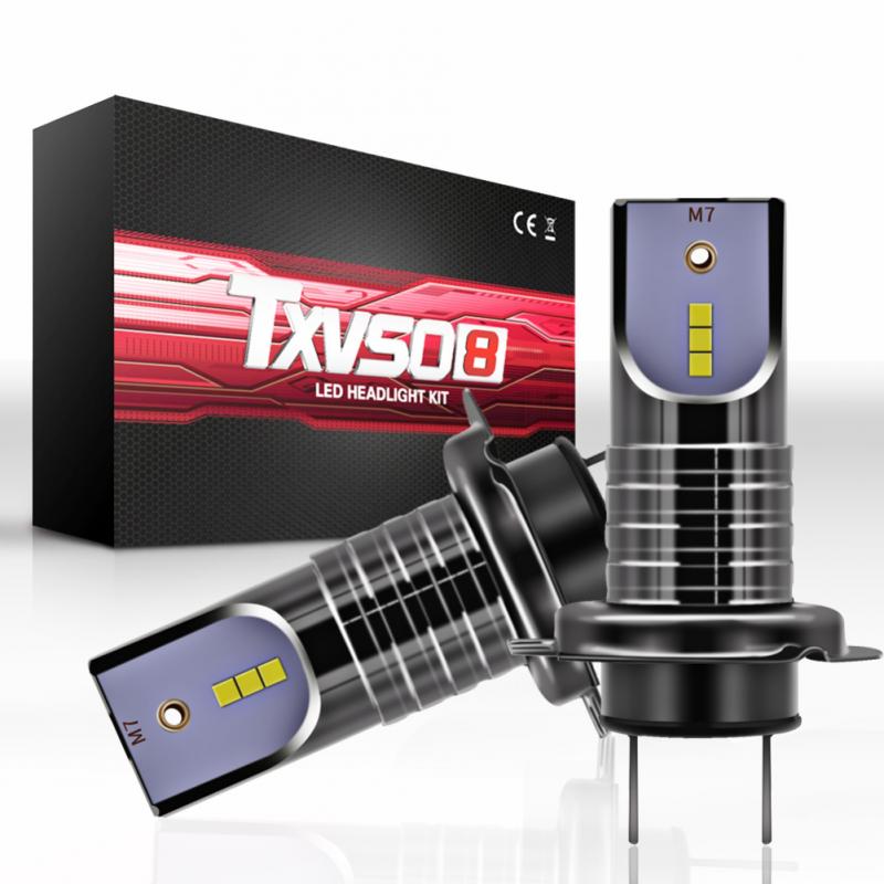 1 paar Auto scheinwerfer H7 LED Xenon scheinwerfer birne Bausatz Xenon scheinwerfer birne 6000K weiß Scheinwerfer Lampe