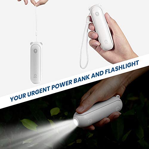 3 In 1 Handheld Mini Ventilator, Draagbare Usb Oplaadbare Kleine Pocket Fan, batterij Aangedreven Ventilator Met Power Bank, Zaklamp Functie