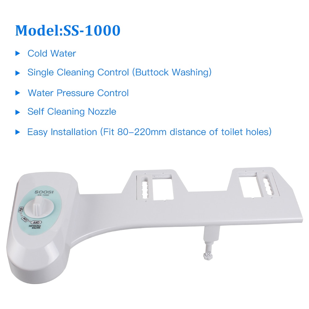 Smart Shower Nozzle Flushing Sanitary Device For Smart Toilet Seat Bidet Toilet Adsorption Type Intelligent Cleaning SOOSI 1000