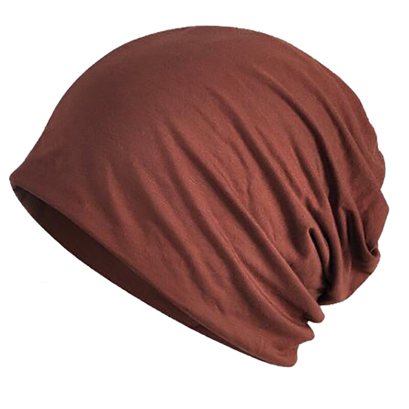 Casual beanie mænd kvinder forår sommer let tynd hat hjelm liner bomuld ansigtsmaske sports cykel hat åndbar