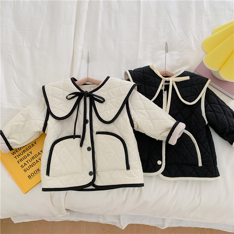Koreaanse Stijl Baby Meisjes Dikker Warme Bovenkleding Winter Peuters Kinderen Katoen Gewatteerde Jassen Kinderen Kleding