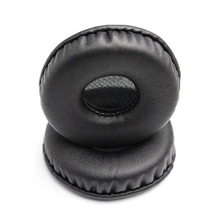 2 stuks PU-leer vervanging, ronde oorkussens hoofdtelefoon oorkussen oorhoezen voor headset 50 55 60 65 70 75 80 85 90 110 mm oorkussen