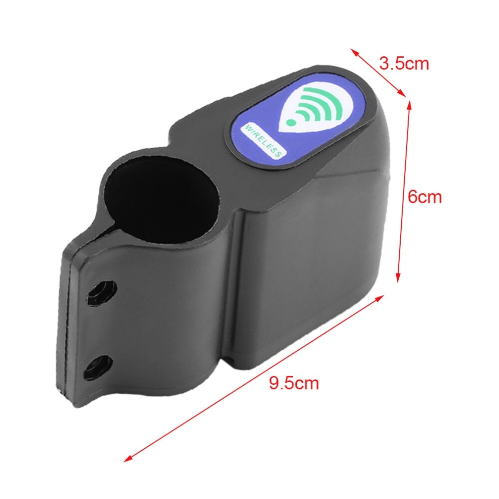 Bicycle Wireless Remote Control Anti-Theft Alarm, Shock Vibration Sensor Bicycle Bike Security Alertor Cycling Lock