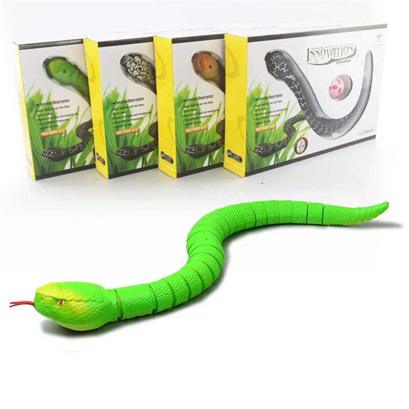 Funny Remote Control Plastic Snake Rattlesnake Animal Trick Terrifying Mischief Toy