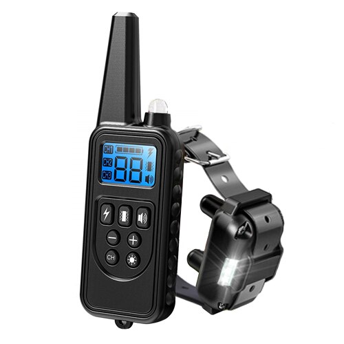 1pc Hund Training Gerät 20 ~ 100 lb Haustier Hund Wasserdichte Kragen LCD Fern Fernbedienung Statische Strom/Vibration: B 1 TO 1 / EU-Stecker