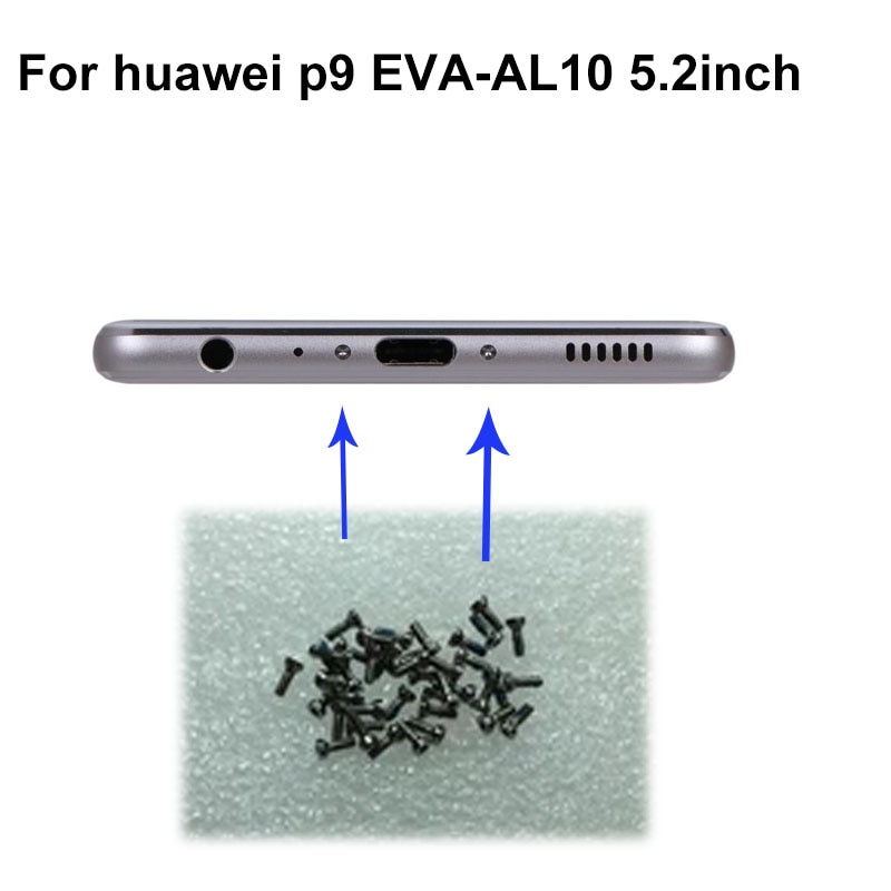 2 pz per Huawei P9 P 9 Buttom Viti molo Custodia Vite chiodo virare per Huawei P 9 EVA-AL00/ EVA-AL10/EVA-TL00 Telefoni cellulari e Smartphone