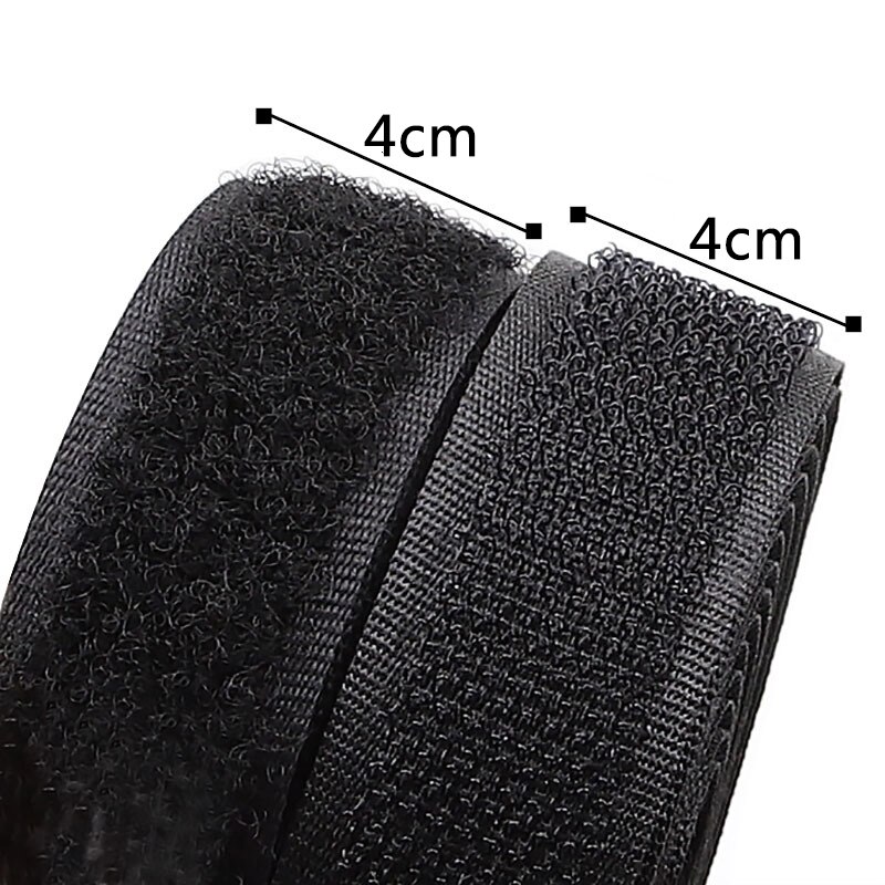 4cm Width Hoop and Loop no adhesive fastener stick clothing tape sewing magic hook loop sticker strip strap stick strip