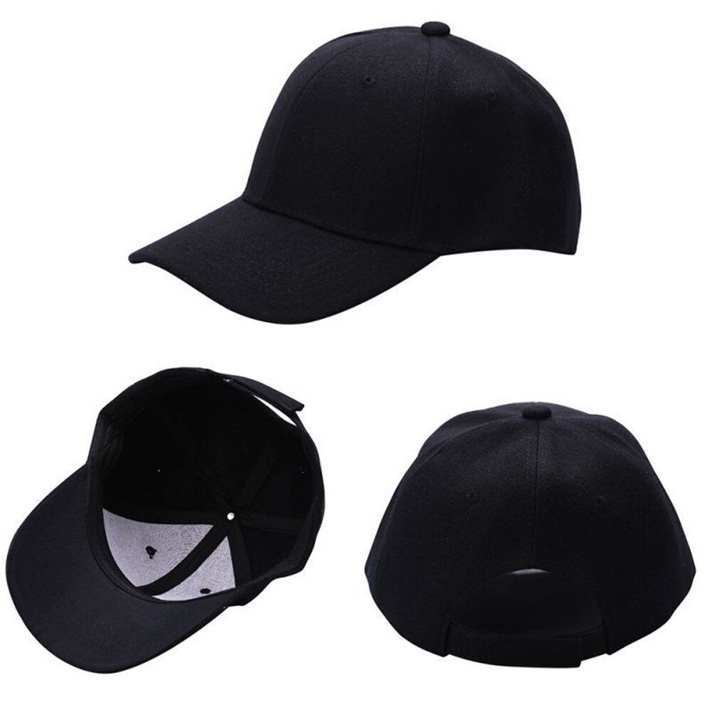 Unisex Baseball Snapback Hoed Hip-Hop Verstelbare Bboy Mode Pure Kleur Hoed