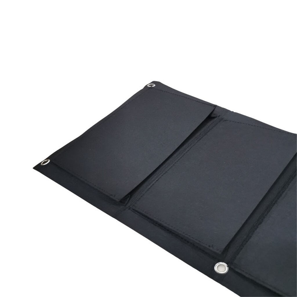 Vertical Hanging Garden Planter with 7 Pockets Waterproof Wall Mount Planter Pouch Green Grow Bag Home Garden Decoration