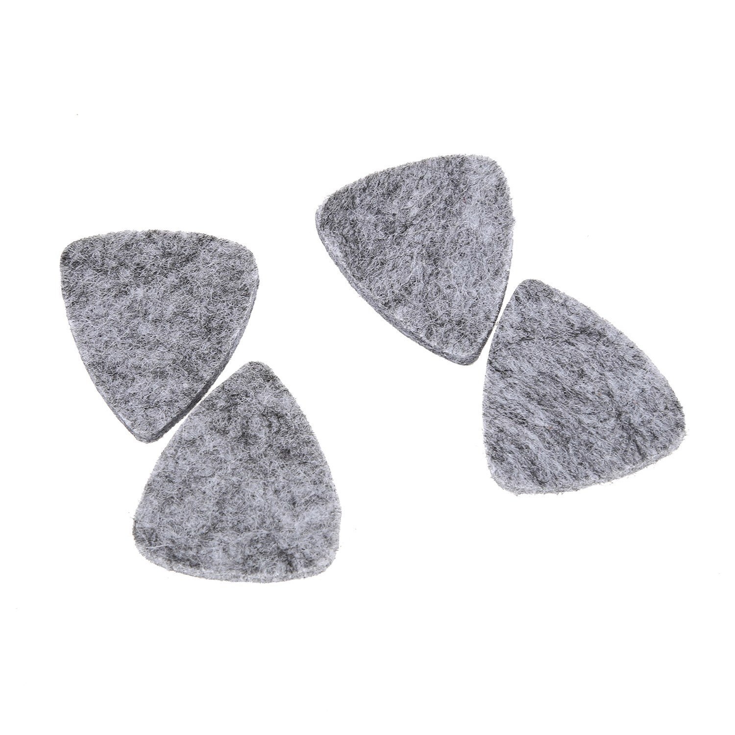 10 stuks zachte, harde ukelele plectrums van wolvilt, mandoline en gitaar, in de kleuren grijs en zwart