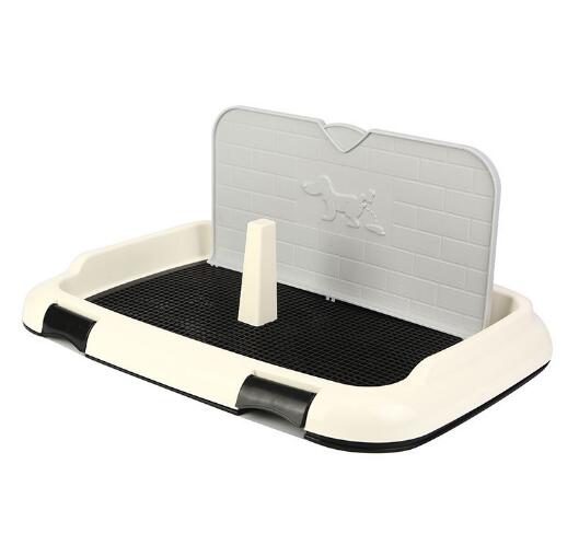 Portable Pet Indoor Toilet For Dogs Wc For Dogs Dog Toilet Tray Potty Training Easy To Clean Simulation Wall,No-Torn Puppy Pad: E