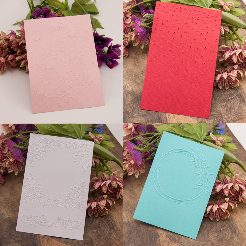6 Designs Paper Embossing Template Paper Cards for Scrapbooking Craft Card Making DIY Photo Album Ornament Wedding Decor 1PC