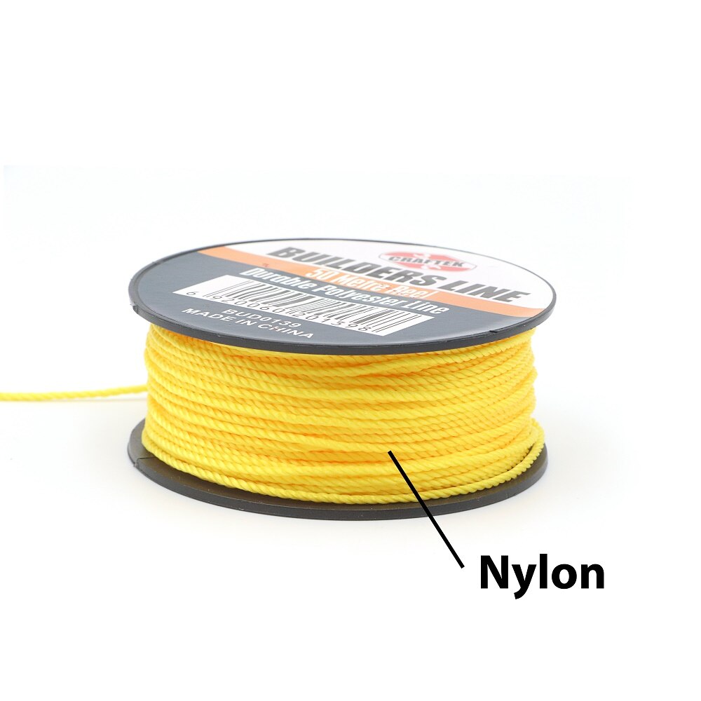 Builder line 50 meters durable polyester rope for garden fishing random color