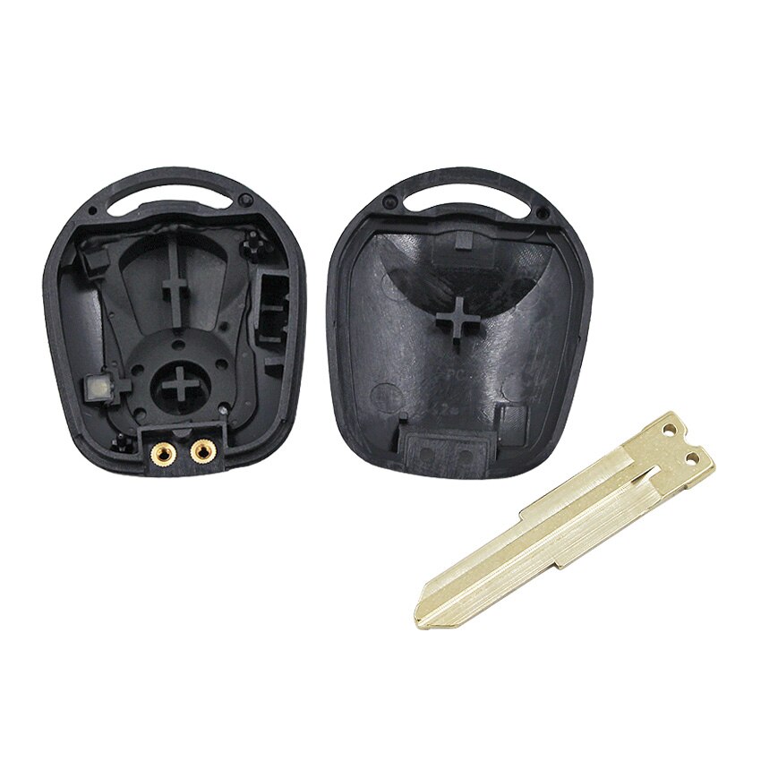 Coque de clé de voiture pliable à 2 boutons, pour SsangYong Actyon Kyron Rexton