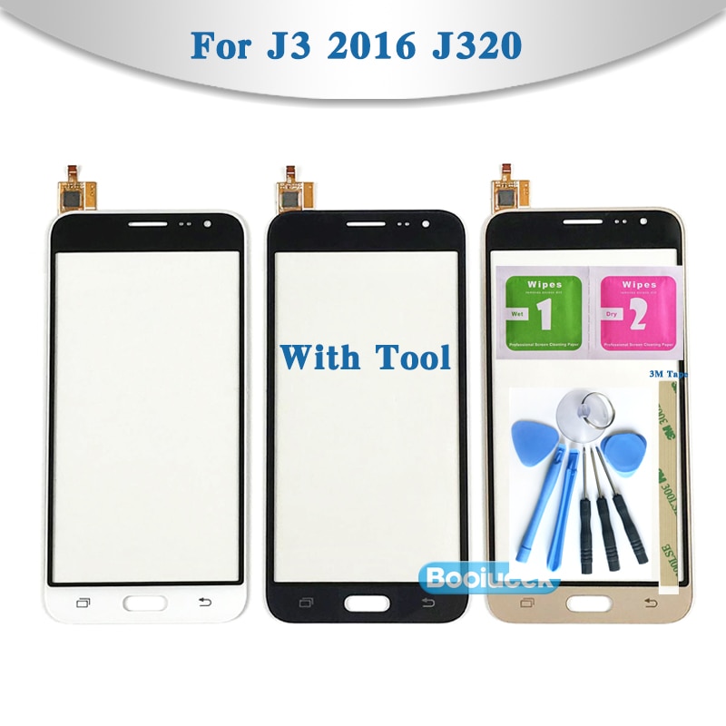 5.0 "samsung galaxy  j320 j3 j320a j320m j320p j320 -kosketusnäytön digitointianturin lasilinssi