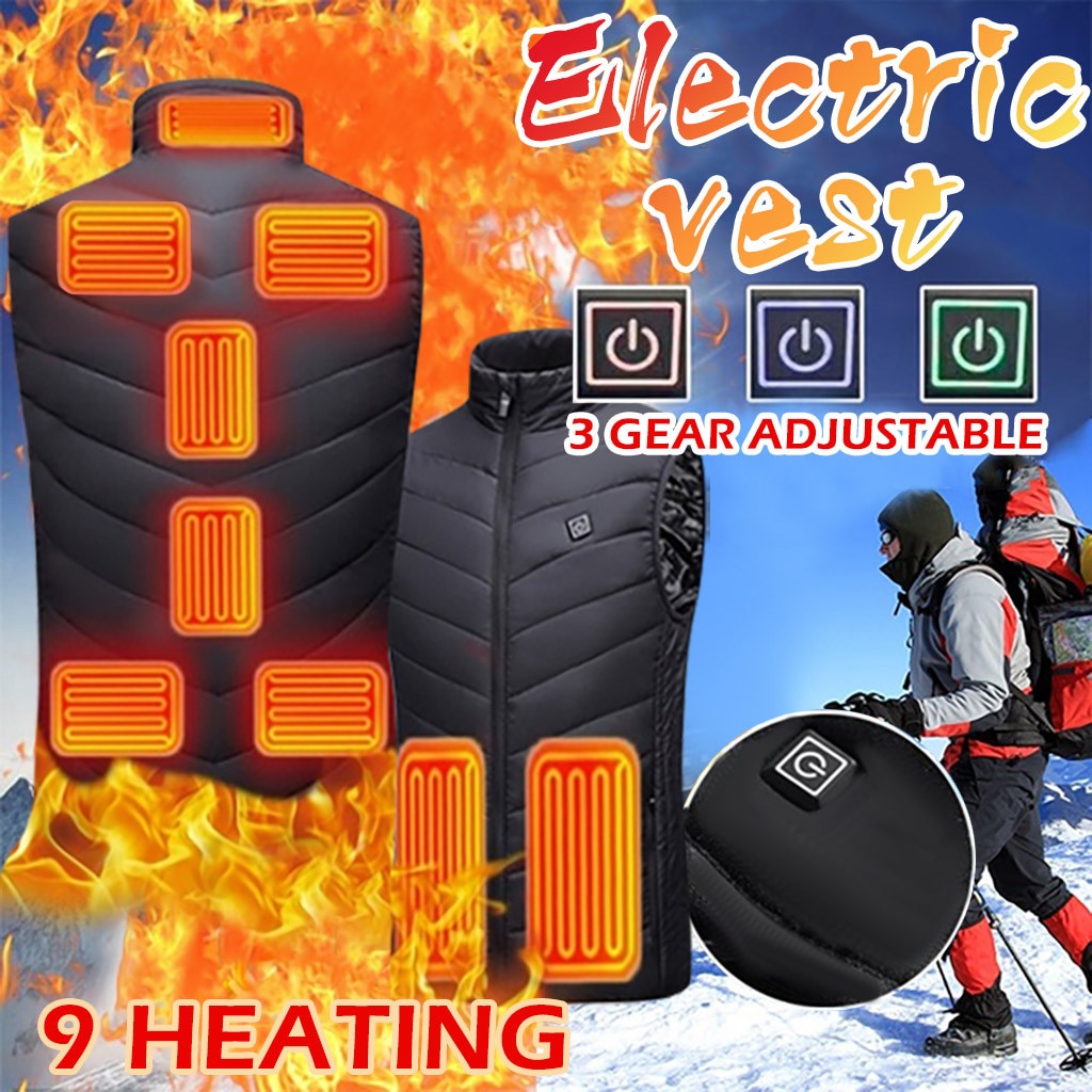 Outdoor Warm Clothing Heated Warm Down Jacket Washable USB Charging Clothing Graphene Heating Coat Jacket For Riding Skiing