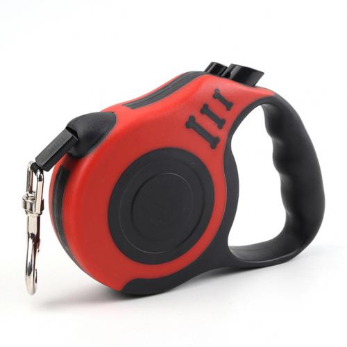 3/5M Intrekbare Hondenriem Automatische Flexibele Hond Puppy Kat Trekkabel Riem Hondenriem Voor Kleine Medium honden Huisdier Producten: Rood / 3m