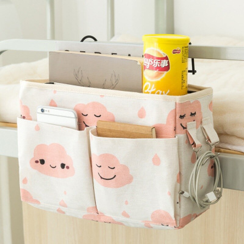 Baby Bedside Storage Bag Baby Pockets Cot Bed Hanging Bag Crib Organizer Toy Diaper Pocket for Crib Bedding Bed Bumper Bedding: 5