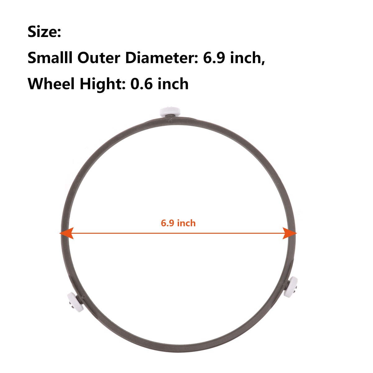 PPS Microwave Oven Glass Turntable Circle Fittings Bracket Base Plate Tray Rotating Ring Support Roller: Small Brown