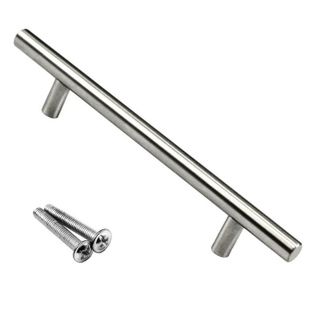 Poignée de porte en forme de T pour barre cuisine salle de bain armoire armoire tiroir en acier inoxydable Centres tiroir porte poignées T Pull: Default Title