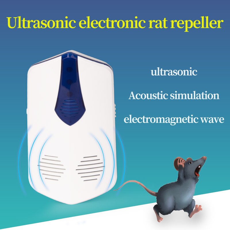 Electronic rat repeller ultrasonic repellent mouse indoor electromagnetic wave imitates sound wave to drive away rats mouse