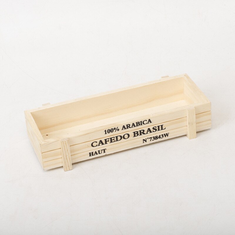 Maceta decorativa Vintage para plantas de jardín, cajas de madera suculentas, mesa rectangular, dispositivo de jardinería, color rosa y negro, novedad: Amarillo claro