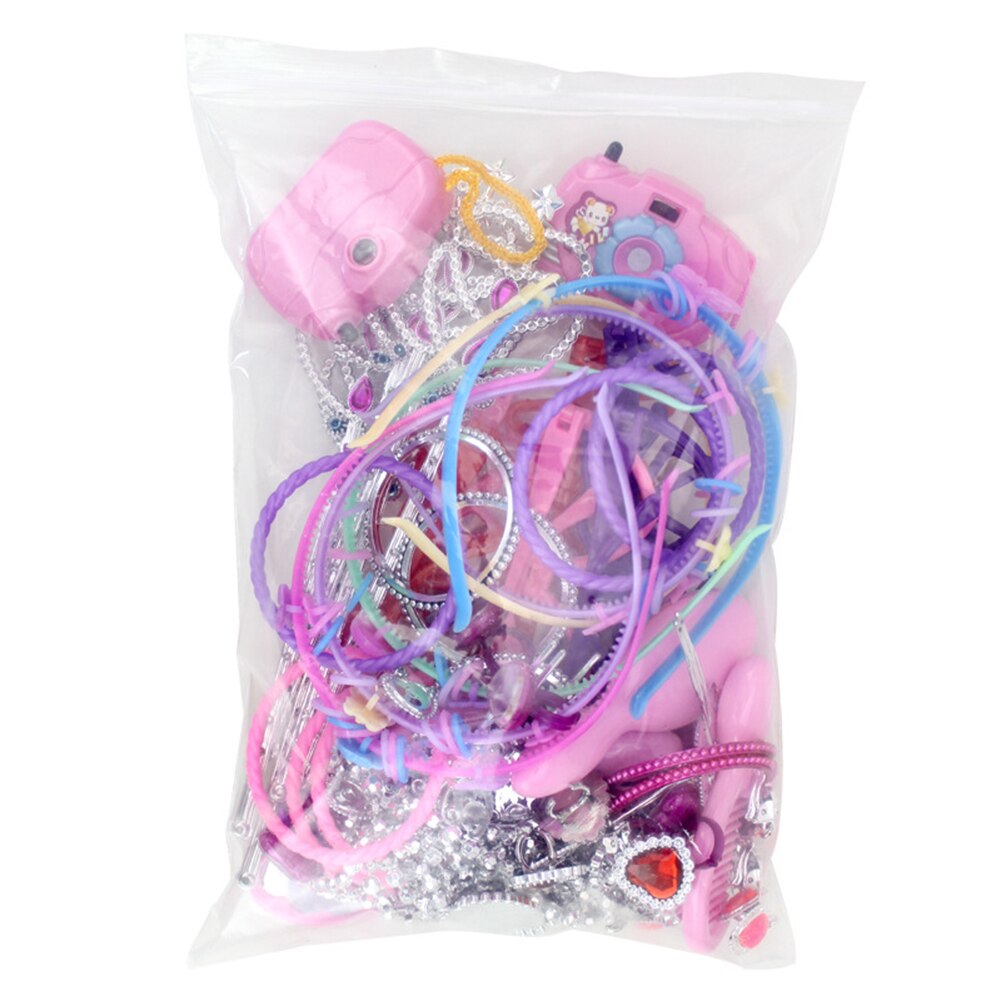 72Pcs/Set Princess Pretend Jewelry Necklace Fairy Wand Girl Dress up Play Toy