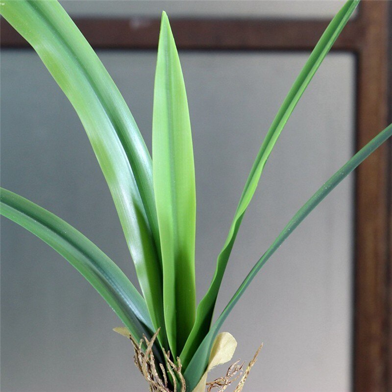 DIY Orchidee Blatt Künstliche Blumen Real Touch Künstliche Orchidee Blatt Blume Anordnung Quelle Material Art Home dekoration: 45CM