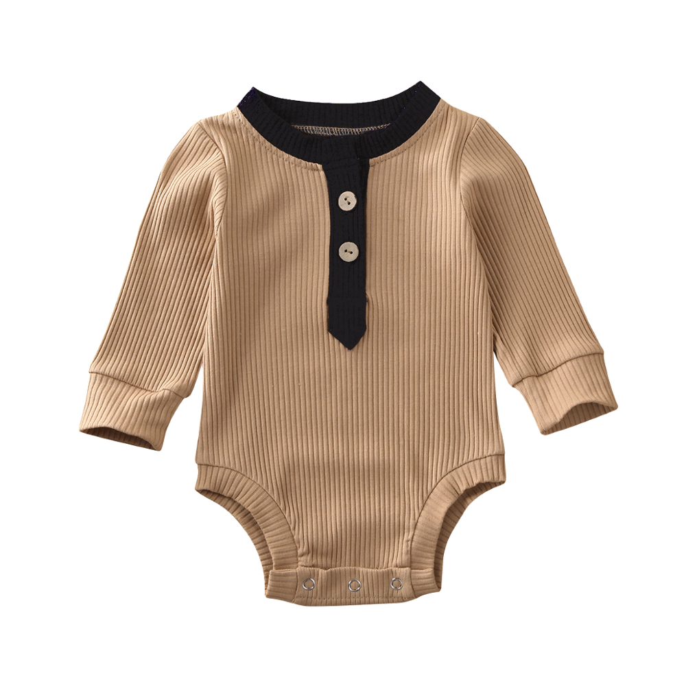 Pasgeboren peuter baby jongen romper lange mouwen patchwork zonnepak outfit kleding playsuit kleding