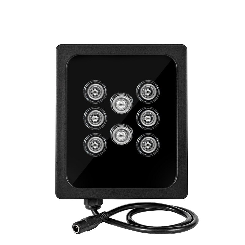 Iluminador Invisible de 940NM, 50M de distancia IR, 8 luces LED infrarrojas para cámara exterior, luz de relleno de visión nocturna para cámara CCTV