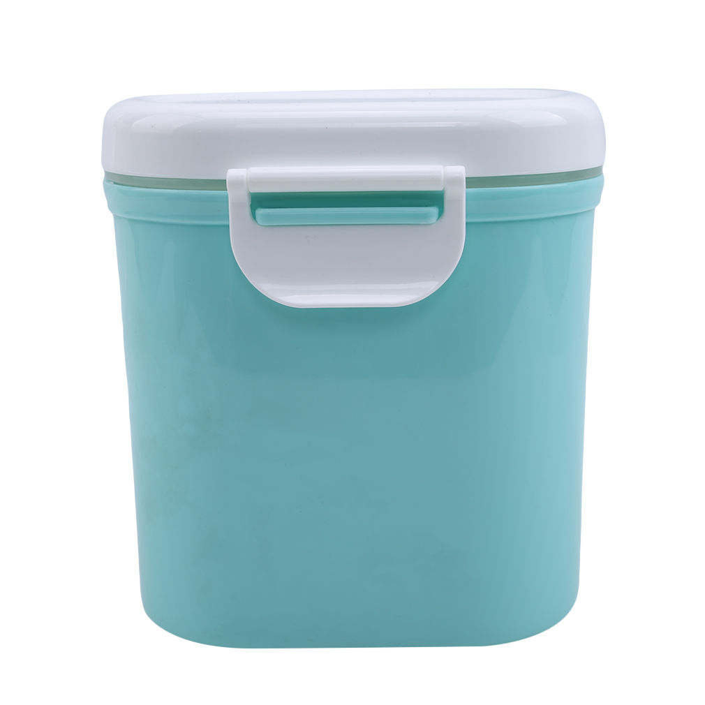 Caja de almacenamiento portátil para fórmula de bebé, dispensador de leche en polvo para niños, contenedor de comida, caja de alimentación para niños, caja de comida de polipropileno: green large