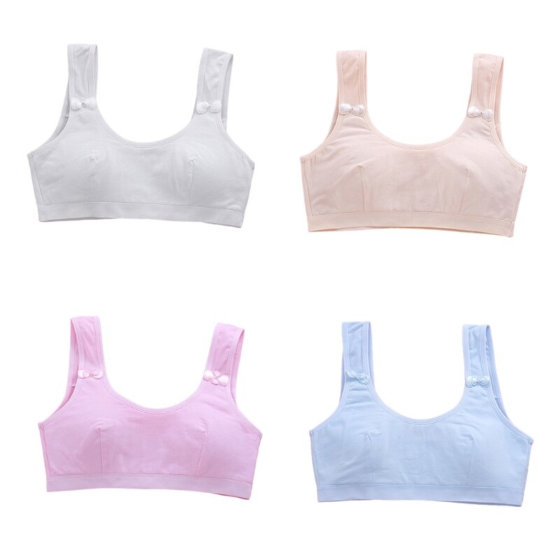 Crop top con spugna imbottita reggiseno sportivo da allenamento per ragazze intimo morbido per reggiseno in cotone per ragazze adolescenti in velocità1