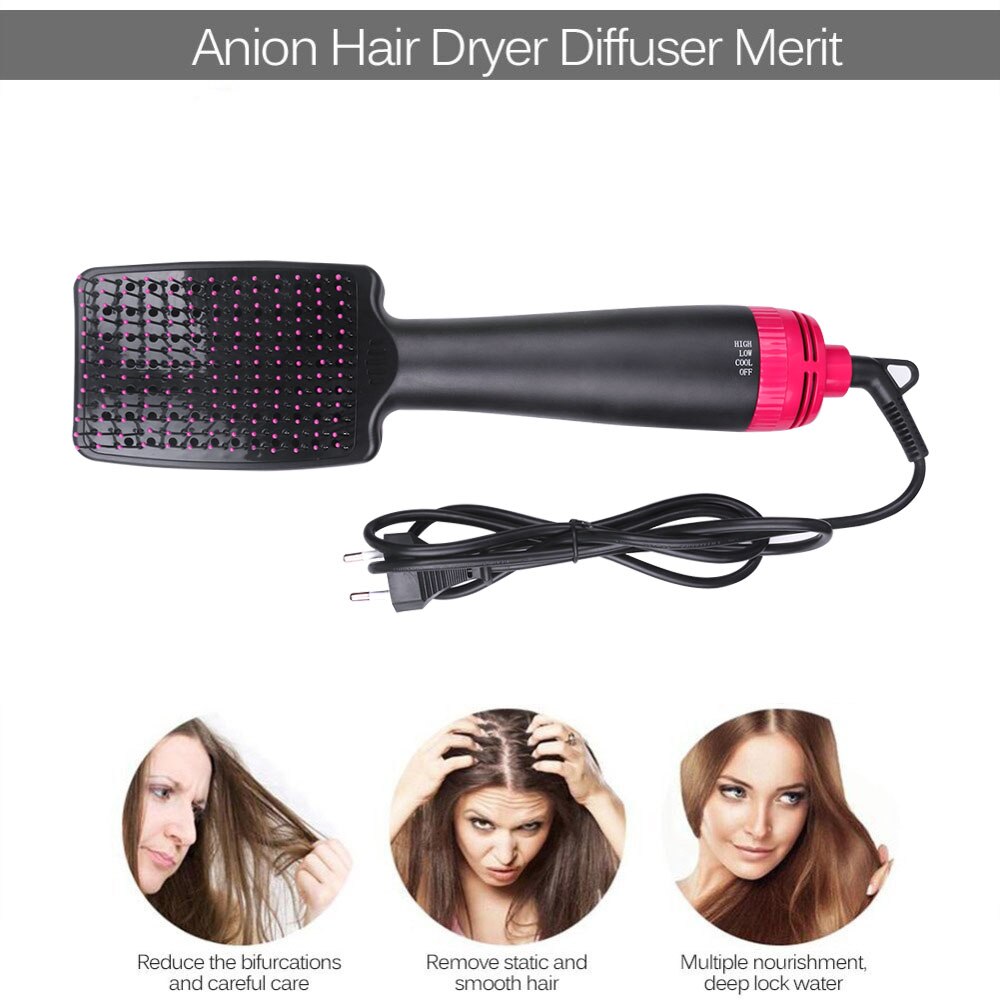 Hair Volumizer Dryer Brush Hair Straightener Comb Air Brush Comb Wet And Dry Hair Use Travel Blow Dryer