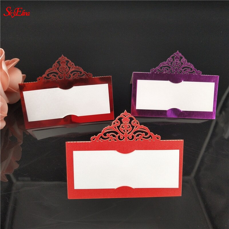 100pcs DIY Seat card Party table decoration Place Cards Party Table Name Card Guest Place Cards Wedding Decor party Supplies 8Z